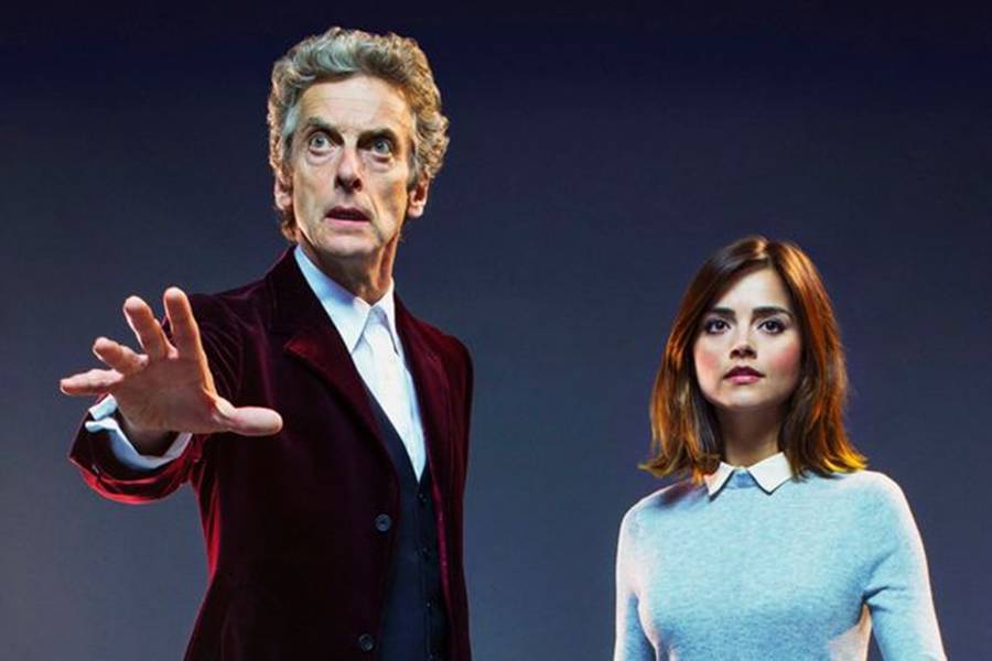 Doctor Who (PETER CAPALDI), Clara (JENNA COLEMAN) 