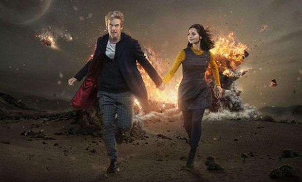 Peter Capaldi gives Jenna Coleman an emotional send-off at the Doctor Who Festival