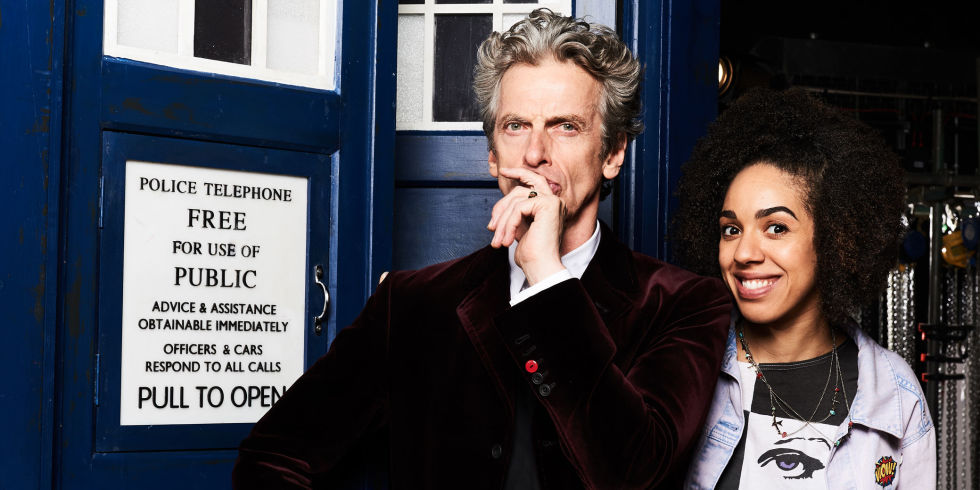 Pearl Mackie and Peter Capaldi in Doctor Who